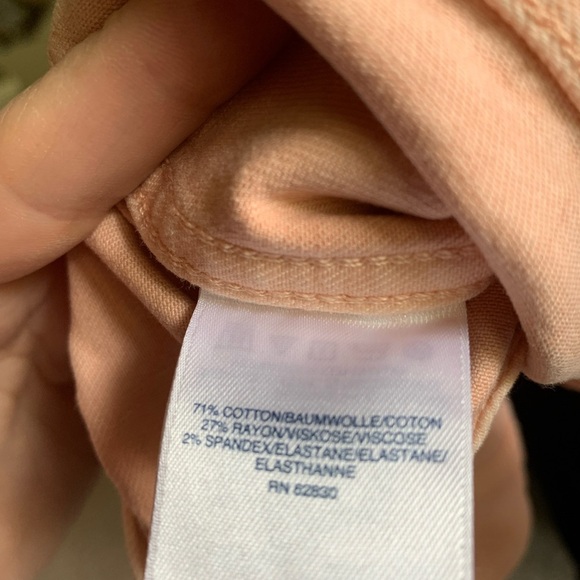 LANDSEND Women's Light Peachy Pink Soft Denim Jean Jacket - Picture 2 of 6